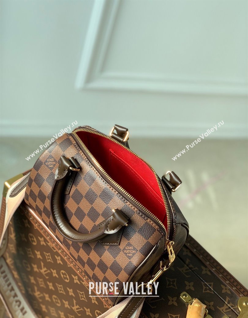 Louis Vuitton Speedy Bandouliere 20 Bag Damier Ebene Canvas N40489 2025 (KI-250212040)