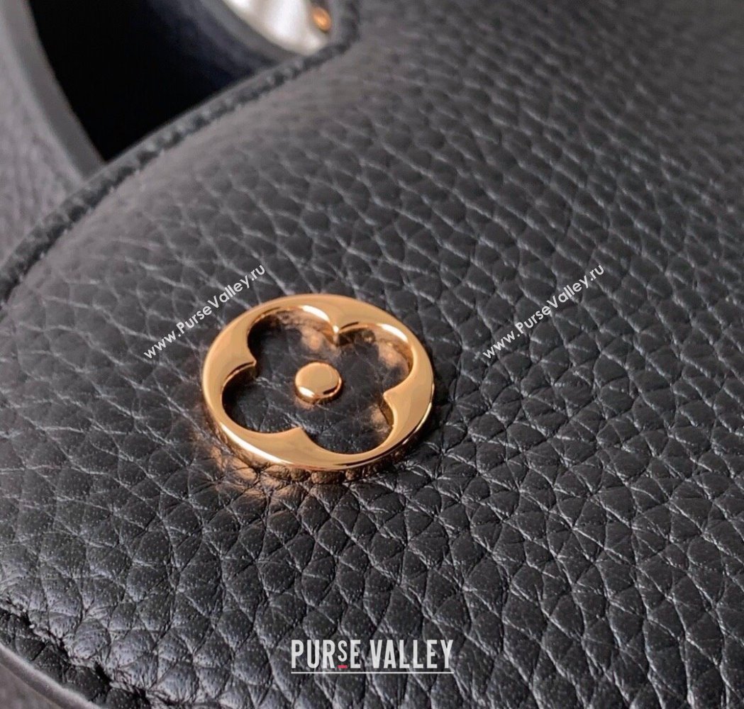 Louis Vuitton Capucines BB Bag in Black Taurillon Leather with Chain M12345 2025 (KI-250212044)