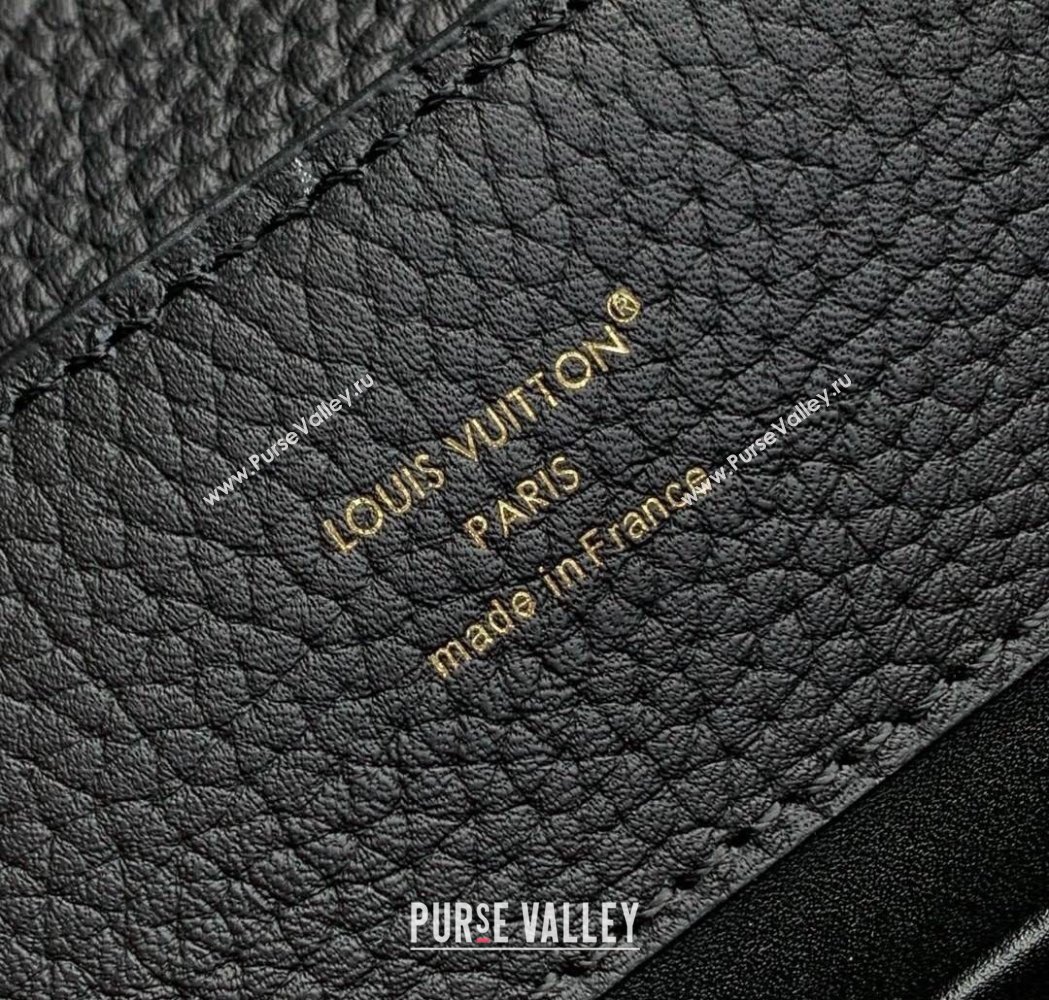 Louis Vuitton Capucines BB Bag in Black Taurillon Leather with Maxi Studs M11964 Black 2025 (KI-250212047)