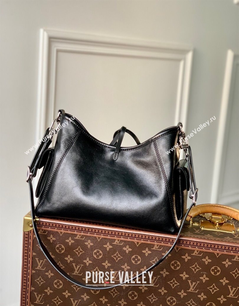 Louis Vuitton LV x TM CarryAll Vibe PM Bag in Black Lambskin M13105 2025 (KI-250212050)