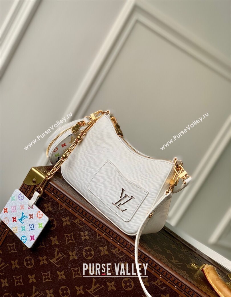 Louis Vuitton LV x TM Marellini Hobo Bag in Epi Grained Leather M13100 White 2025 (KI-250212053)