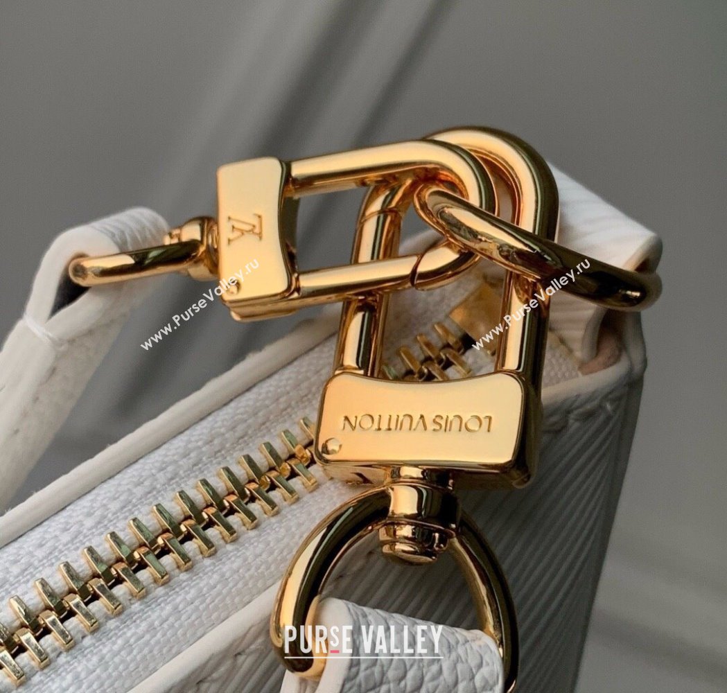 Louis Vuitton LV x TM Marellini Hobo Bag in Epi Grained Leather M13100 White 2025 (KI-250212053)