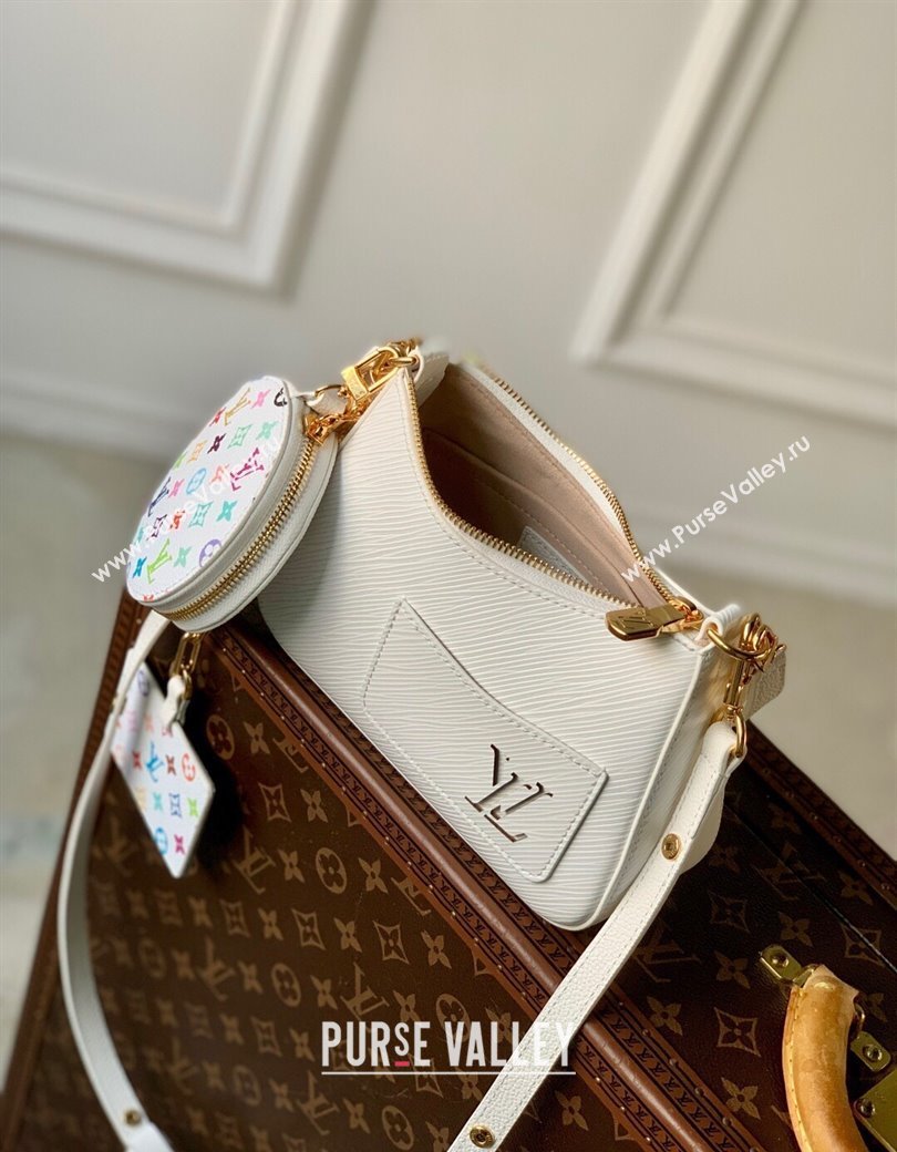 Louis Vuitton LV x TM Marellini Hobo Bag in Epi Grained Leather M13100 White 2025 (KI-250212053)