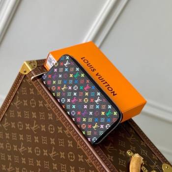 Louis Vuitton LV x TM Clemence Wallet in Monogram Canvas M13408 Multicolored/Black 2025 (KI-250212056)