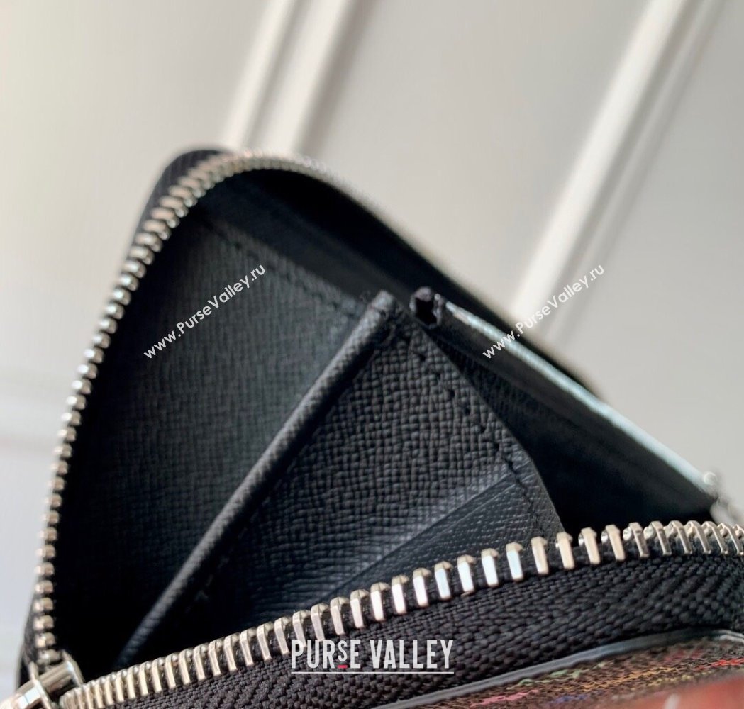 Louis Vuitton LV x TM Clemence Wallet in Monogram Canvas M13408 Multicolored/Black 2025 (KI-250212056)