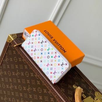 Louis Vuitton LV x TM Clemence Wallet in Monogram Canvas M13408 Multicolored/White 2025 (KI-250212057)