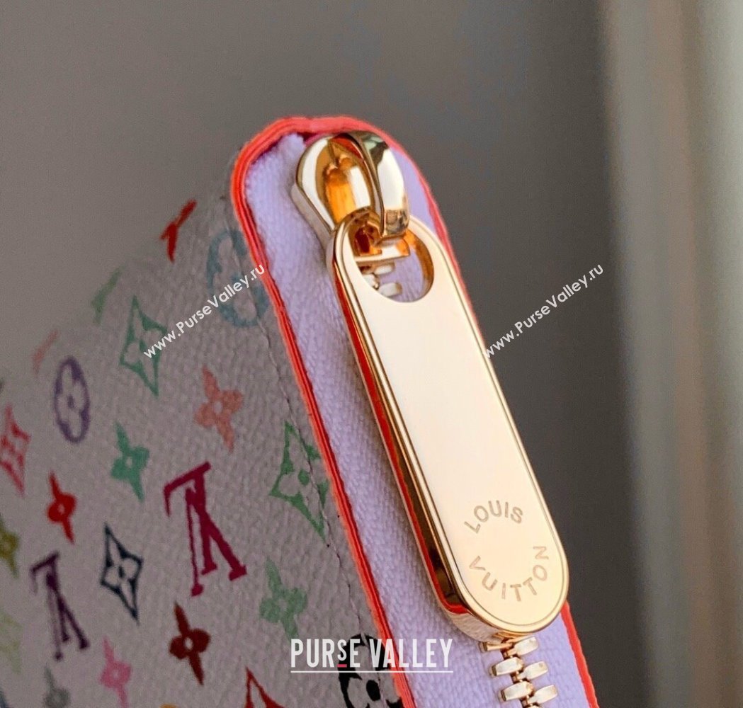 Louis Vuitton LV x TM Clemence Wallet in Monogram Canvas M13408 Multicolored/White 2025 (KI-250212057)