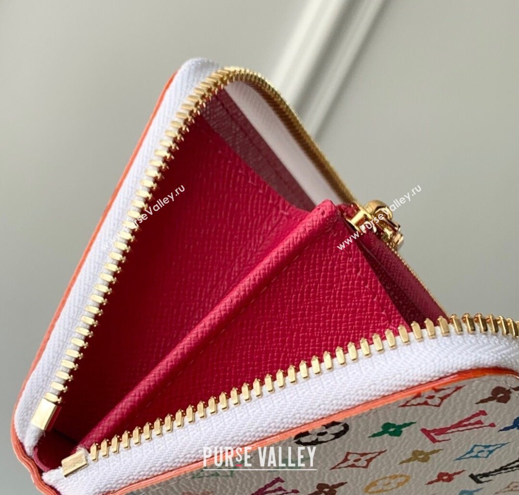 Louis Vuitton LV x TM Clemence Wallet in Monogram Canvas M13408 Multicolored/White 2025 (KI-250212057)
