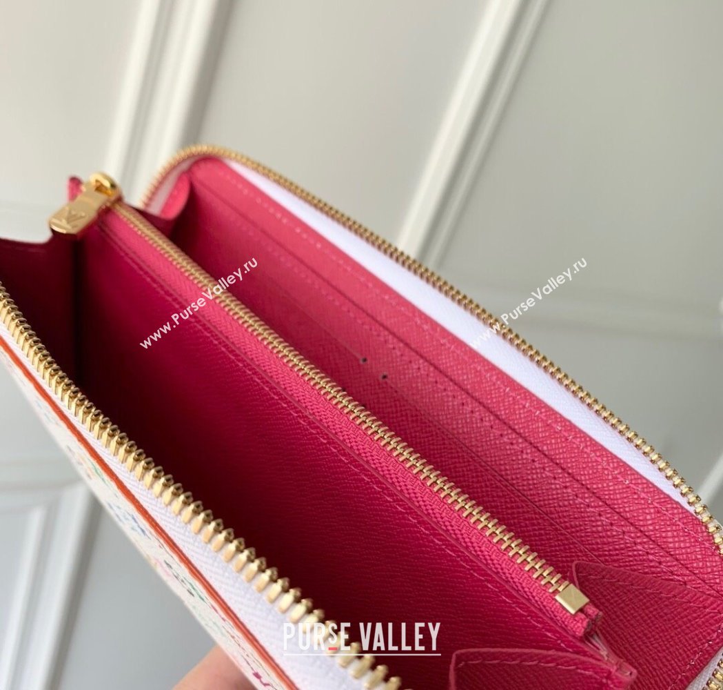 Louis Vuitton LV x TM Clemence Wallet in Monogram Canvas M13408 Multicolored/White 2025 (KI-250212057)