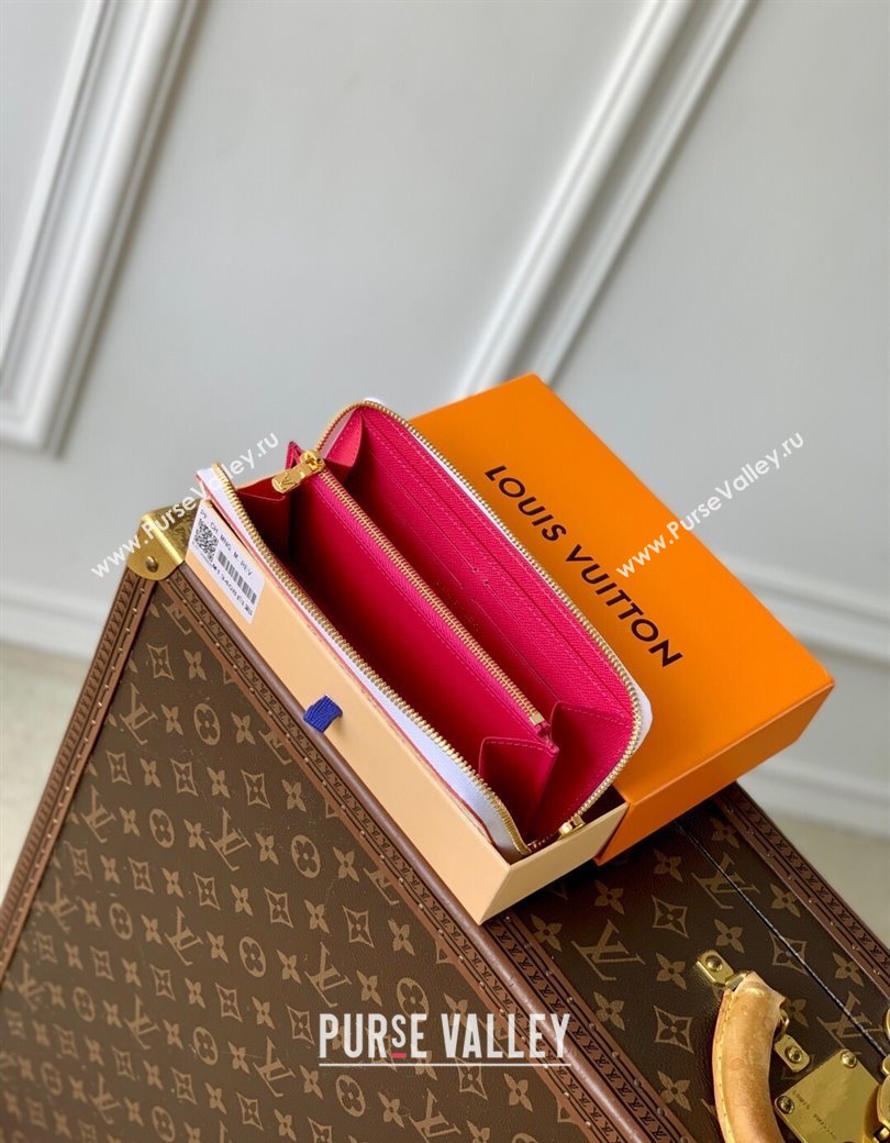Louis Vuitton LV x TM Clemence Wallet in Monogram Canvas M13408 Multicolored/White 2025 (KI-250212057)