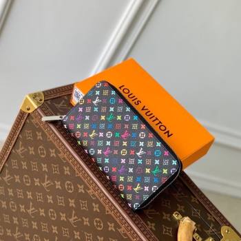 Louis Vuitton LV x TM Zippy Wallet in Monogram Canvas M13992 Multicolored/Black 2025 (KI-250212058)