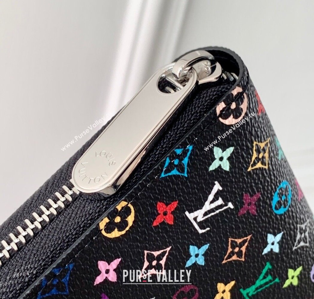 Louis Vuitton LV x TM Zippy Wallet in Monogram Canvas M13992 Multicolored/Black 2025 (KI-250212058)