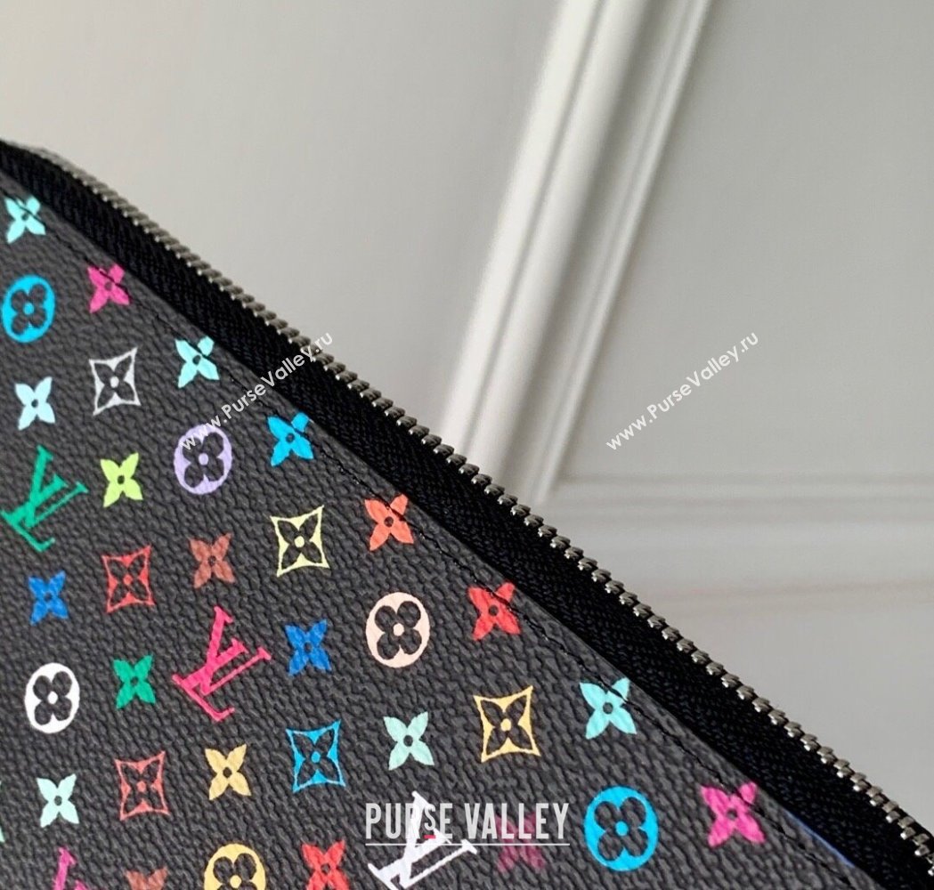 Louis Vuitton LV x TM Zippy Wallet in Monogram Canvas M13992 Multicolored/Black 2025 (KI-250212058)