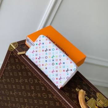 Louis Vuitton LV x TM Zippy Wallet in Monogram Canvas M13992 Multicolored/White 2025 (KI-250212059)