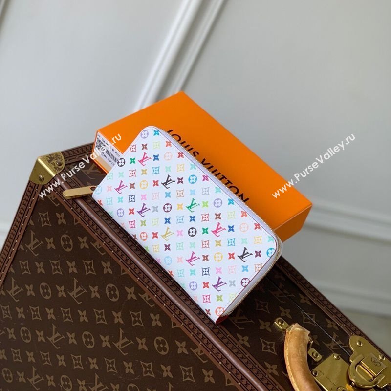 Louis Vuitton LV x TM Zippy Wallet in Monogram Canvas M13992 Multicolored/White 2025 (KI-250212059)