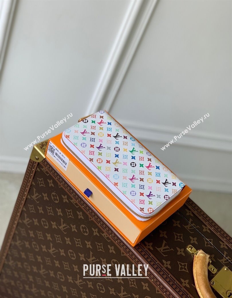 Louis Vuitton LV x TM Zippy Wallet in Monogram Canvas M13992 Multicolored/White 2025 (KI-250212059)