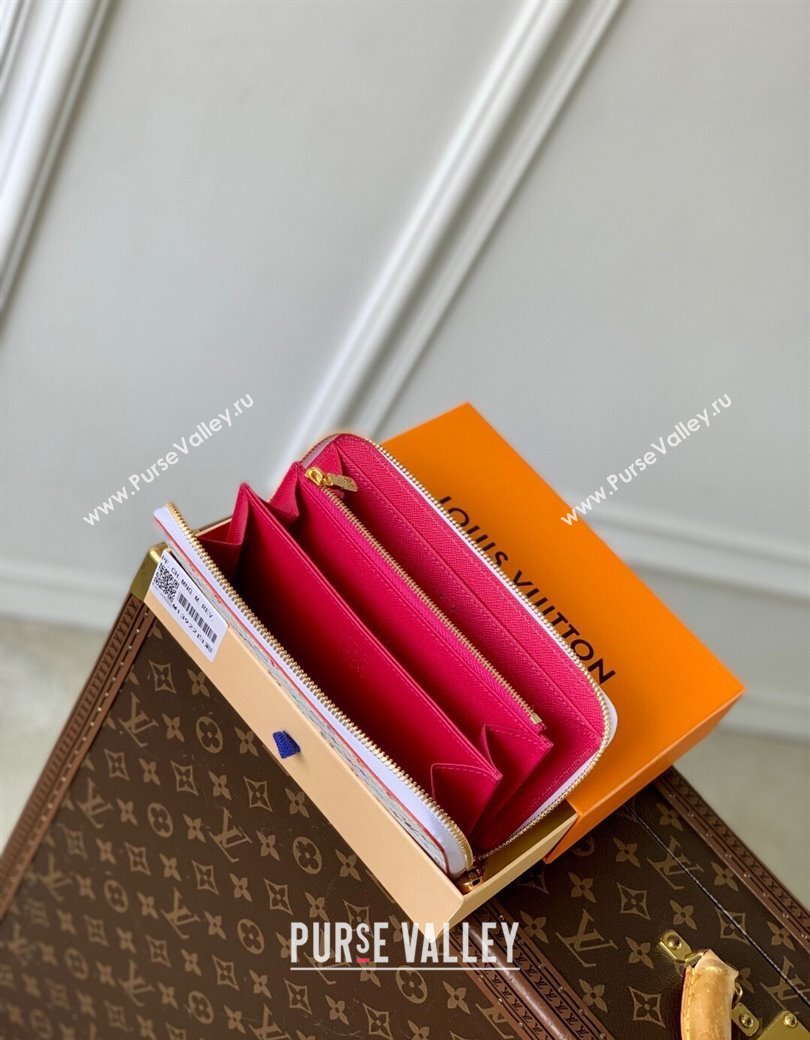 Louis Vuitton LV x TM Zippy Wallet in Monogram Canvas M13992 Multicolored/White 2025 (KI-250212059)