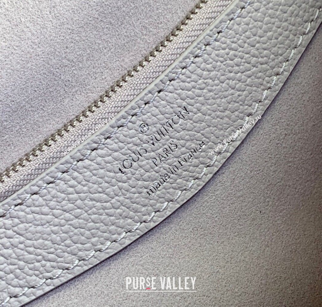 Louis Vuitton Diane Bag in Embossed Grained Leather M14214 Brume Grey/White Quartz 2025 (KI-250212061)