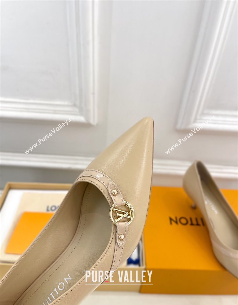 Louis Vuitton 6AM Pumps 5.5cm in Lambskin Leather Beige 2025 (MD-250222018)