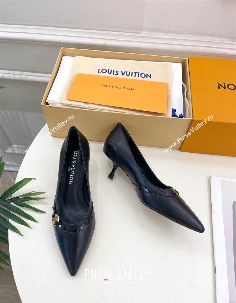 Louis Vuitton 6AM Pumps 5.5cm in Lambskin Leather Black 2025 (MD-250222020)