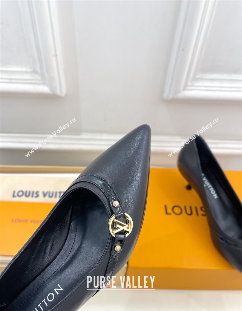 Louis Vuitton 6AM Pumps 5.5cm in Lambskin Leather Black 2025 (MD-250222020)