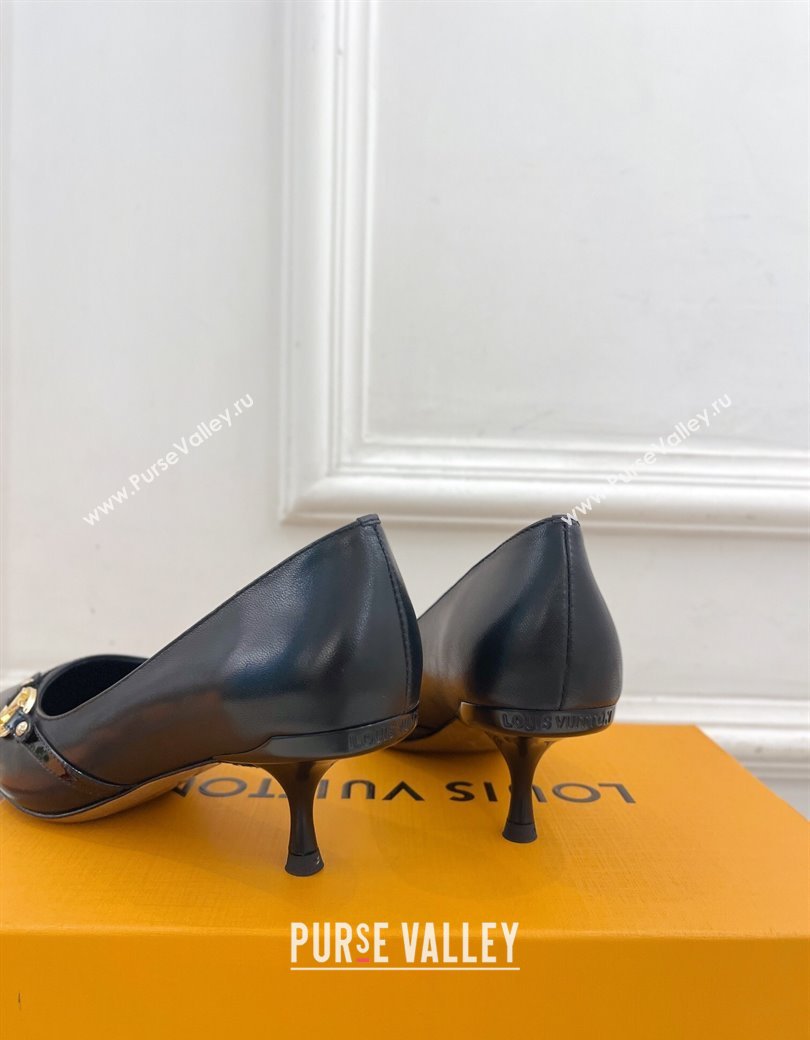 Louis Vuitton 6AM Pumps 5.5cm in Lambskin Leather Black 2025 (MD-250222020)