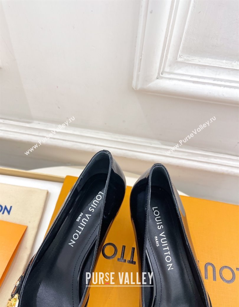 Louis Vuitton 6AM Pumps 5.5cm in Patent Calfskin Leather Black 2025 (MD-250222022)