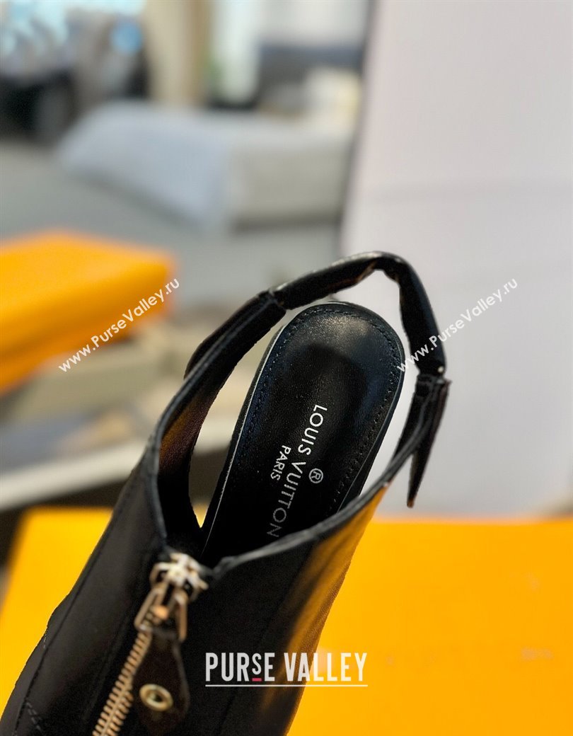 Louis Vuitton Allure Slingback Pumps 8.5cm in Calf Leather Black2 2025 (MD-250222002)