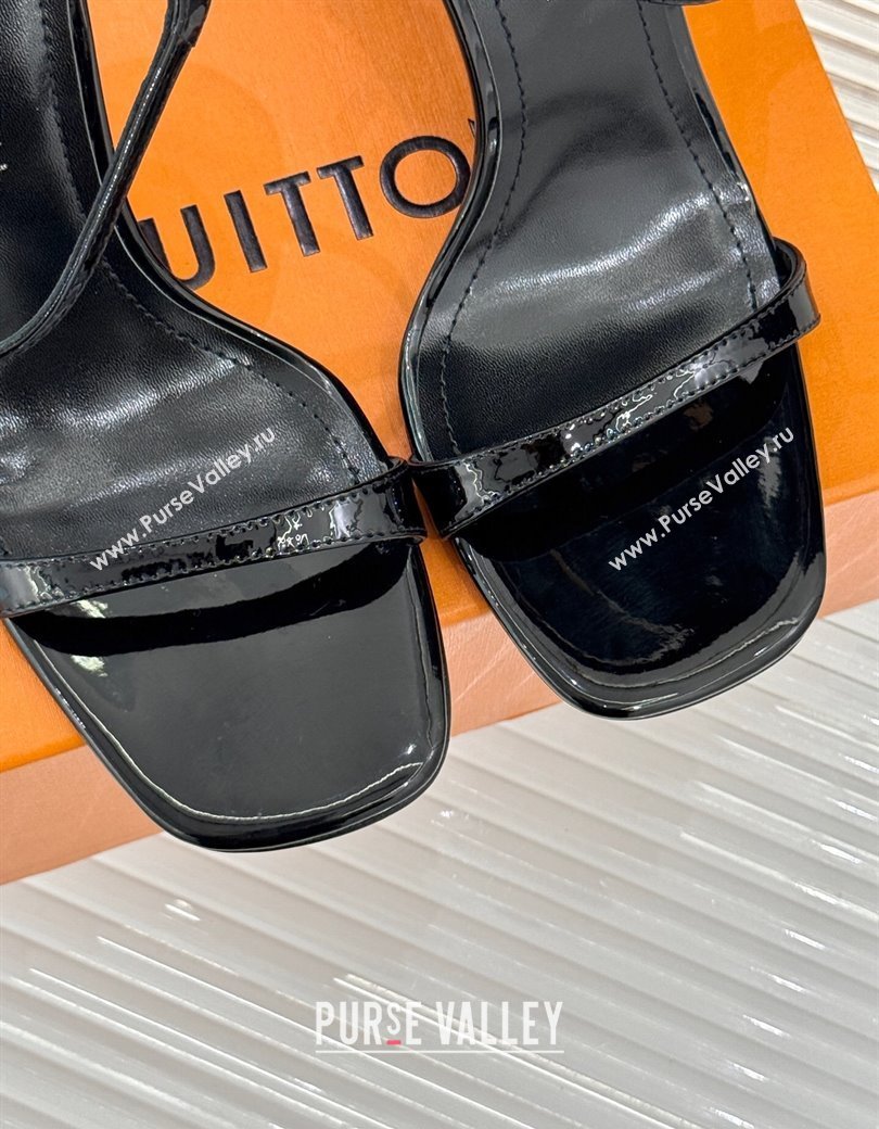 Louis Vuitton 6AM Heel Sandals 9.5cm in Calf Leather Black 2025 (MD-250222057)