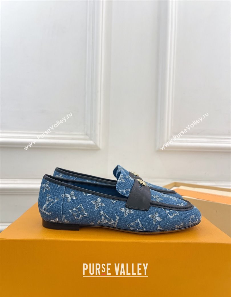 Louis Vuitton Soho Flat Loafers in Blue Denim 2025 (MD-250222033)