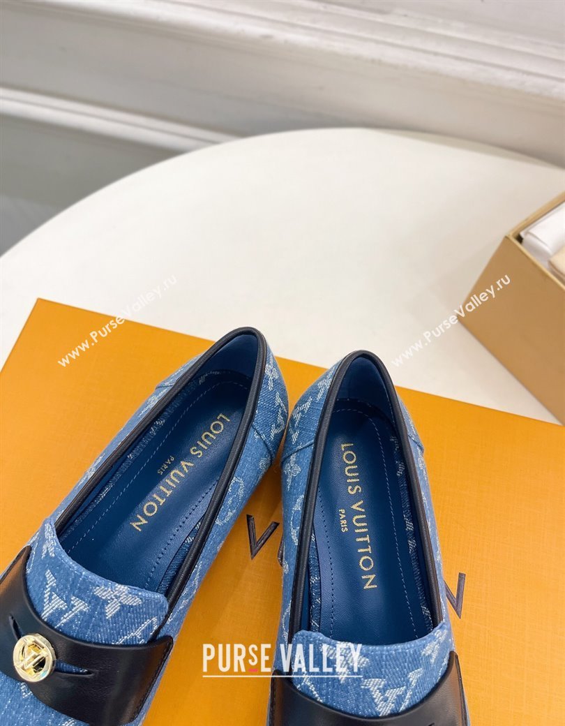 Louis Vuitton Soho Flat Loafers in Blue Denim 2025 (MD-250222033)
