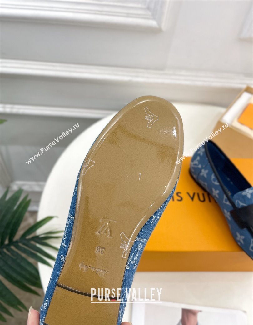 Louis Vuitton Soho Flat Loafers in Blue Denim 2025 (MD-250222033)