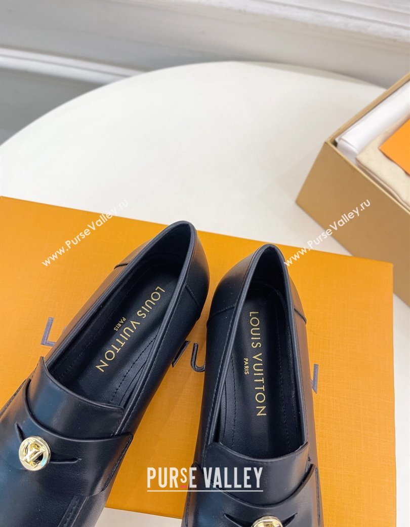 Louis Vuitton Soho Flat Loafers in Lambskin Black 2025 (MD-250222035)