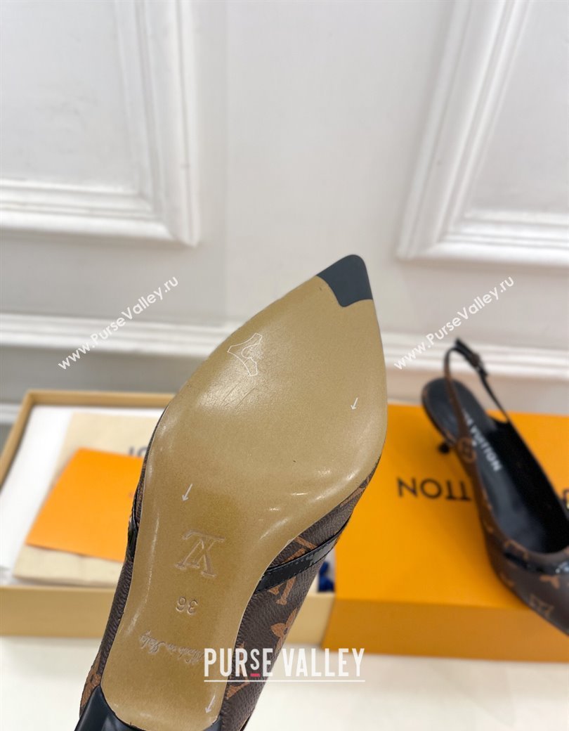 Louis Vuitton 6AM Slingback Pumps 5.5cm in Monogram Canvas 2025 (MD-250222006)