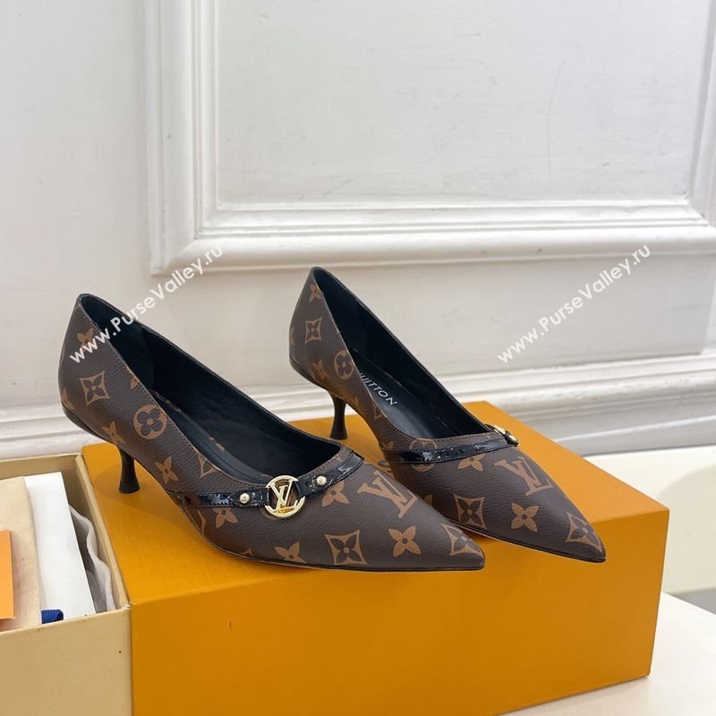 Louis Vuitton 6AM Pumps 5.5cm in Monogram Canvas 2025 (MD-250222015)