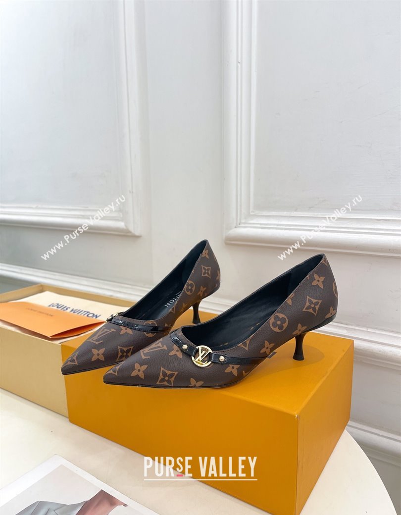 Louis Vuitton 6AM Pumps 5.5cm in Monogram Canvas 2025 (MD-250222015)