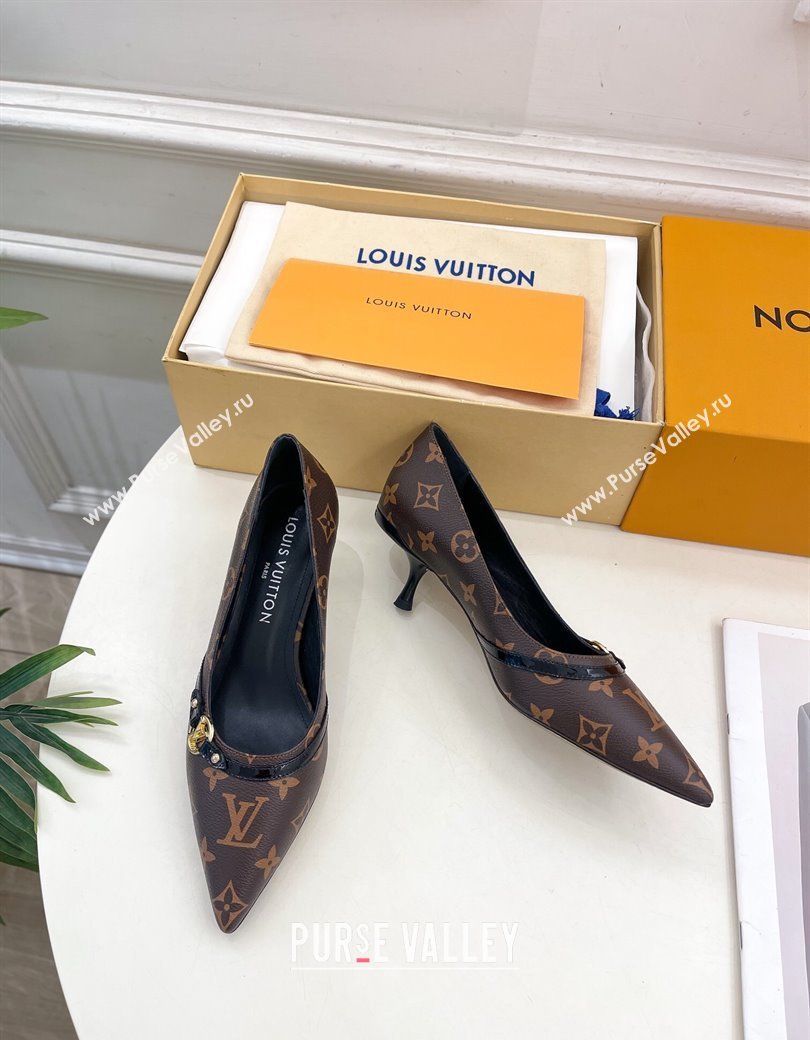 Louis Vuitton 6AM Pumps 5.5cm in Monogram Canvas 2025 (MD-250222015)