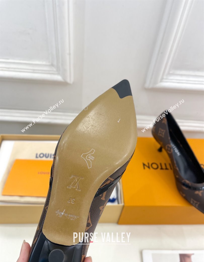 Louis Vuitton 6AM Pumps 5.5cm in Monogram Canvas 2025 (MD-250222015)