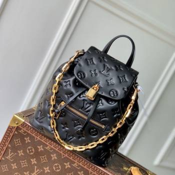 Louis Vuitton Coussin Backpack PM Bag M13357 Monogram Lambskin Leather Black 2025 (KI-250524016)