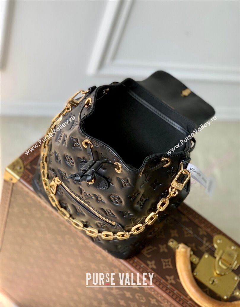 Louis Vuitton Coussin Backpack PM Bag M13357 Monogram Lambskin Leather Black 2025 (KI-250524016)