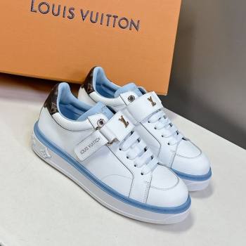 Louis Vuitton Time Out Sneakers in White Leather with Strap Buckle 2025 LV042203 (MD-250422090)