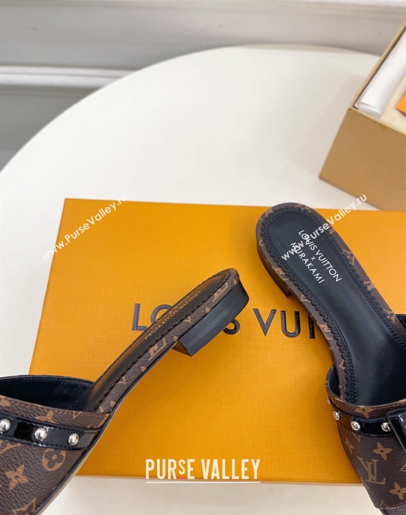 Louis Vuitton 6AM Flat Slides Sandal with Bow Monogram Canvas 2025 (MD-250421093)