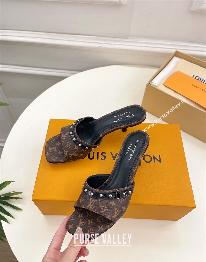 Louis Vuitton 6AM Heel Slides Sandal 5.5cm in Monogram Canvas 2025 0422 (MD-250422013)