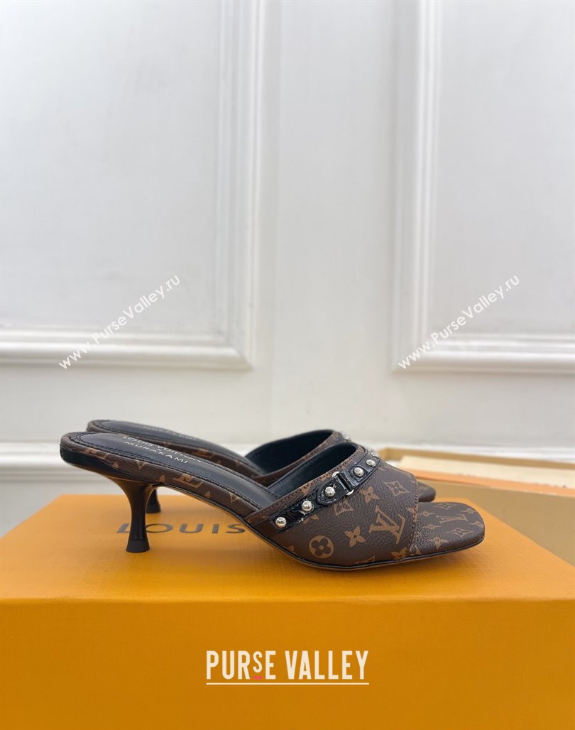 Louis Vuitton 6AM Heel Slides Sandal 5.5cm in Monogram Canvas 2025 0422 (MD-250422013)