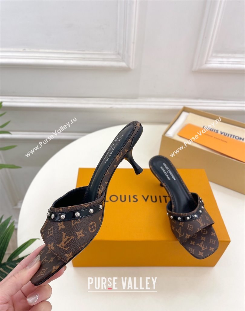 Louis Vuitton 6AM Heel Slides Sandal 5.5cm in Monogram Canvas 2025 0422 (MD-250422013)
