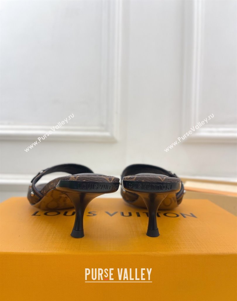 Louis Vuitton 6AM Heel Slides Sandal 5.5cm in Monogram Canvas 2025 0422 (MD-250422013)