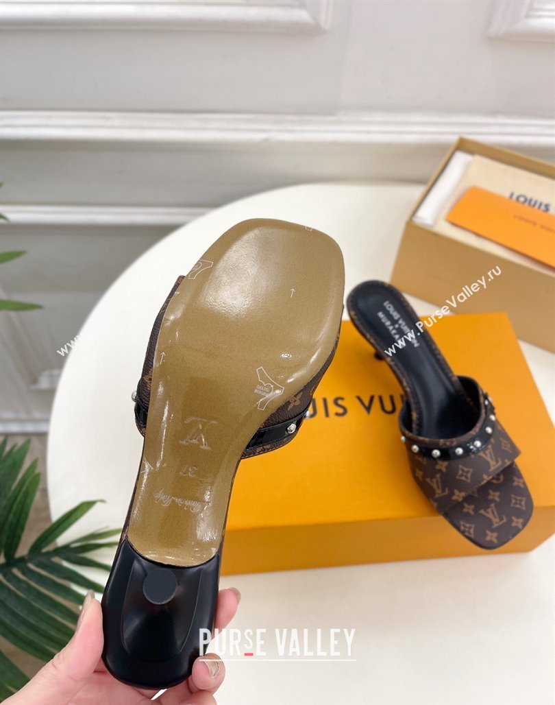 Louis Vuitton 6AM Heel Slides Sandal 5.5cm in Monogram Canvas 2025 0422 (MD-250422013)