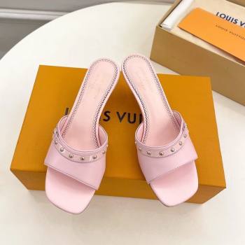 Louis Vuitton 6AM Heel Slides Sandal 5.5cm in Calf Leather Pink 2025 0422 (MD-250422015)