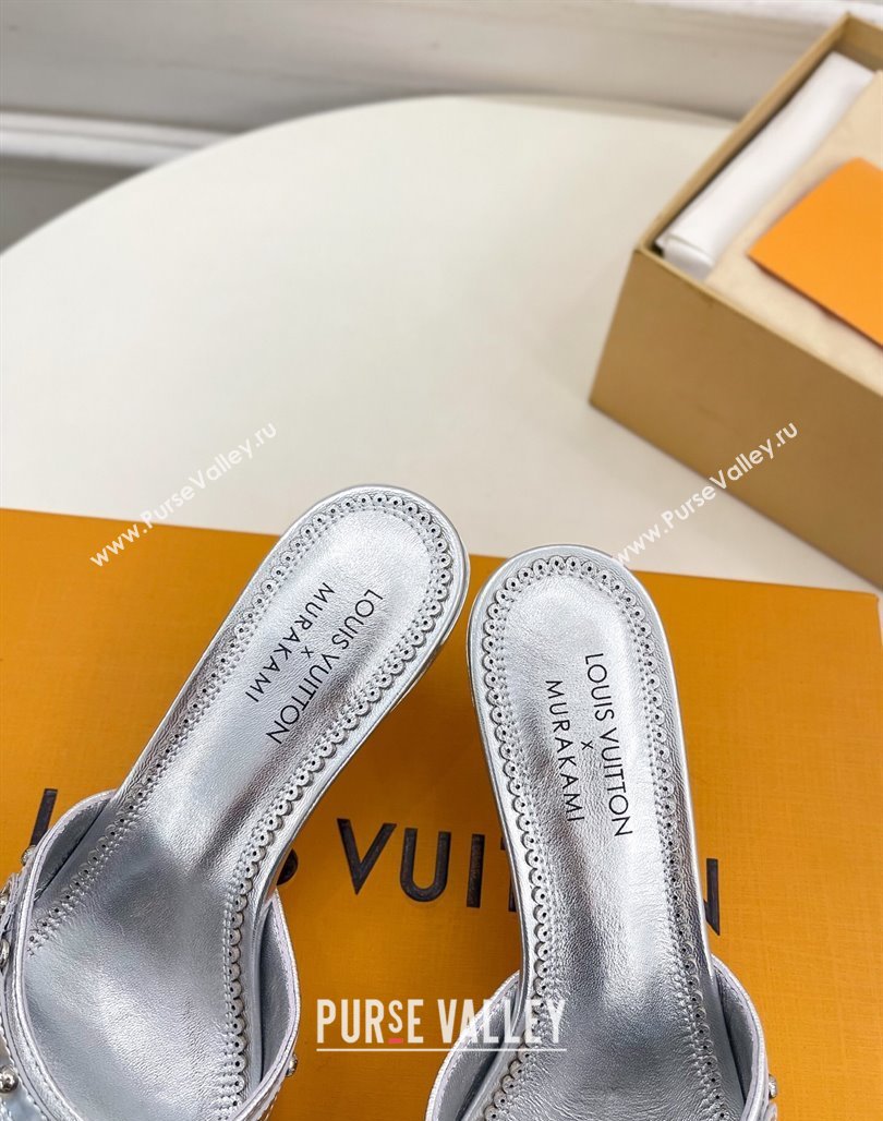 Louis Vuitton 6AM Heel Slides Sandal 5.5cm in Calf Leather Silver 2025 0422 (MD-250422017)