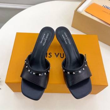 Louis Vuitton 6AM Heel Slides Sandal 5.5cm in Calf Leather Black 2025 0422 (MD-250422018)